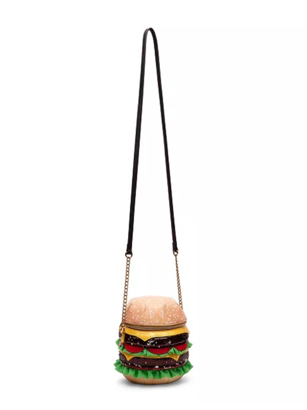 Betsey Johnson Kitsch Nice Buns cheeseburger hamburger Crossbody bag purse NWOT - Picture 12 of 13